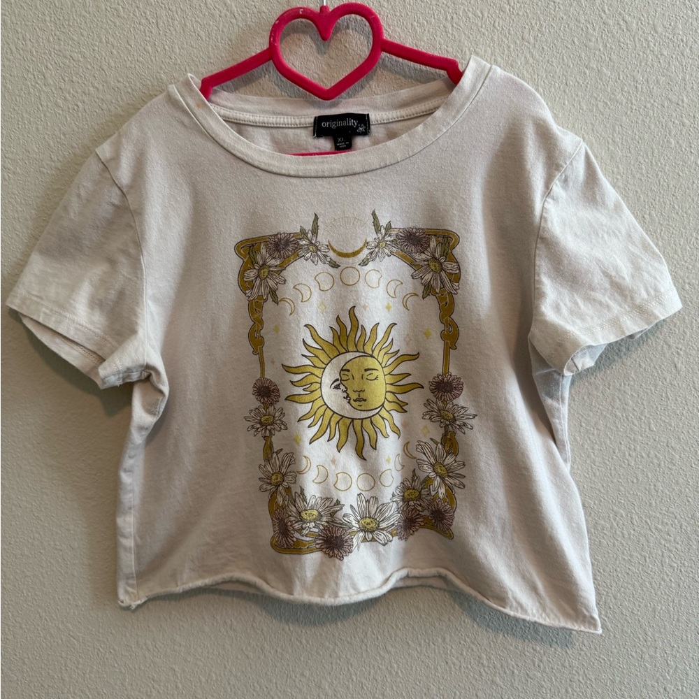 Kids Originality Sun Graphic Tee - Cream